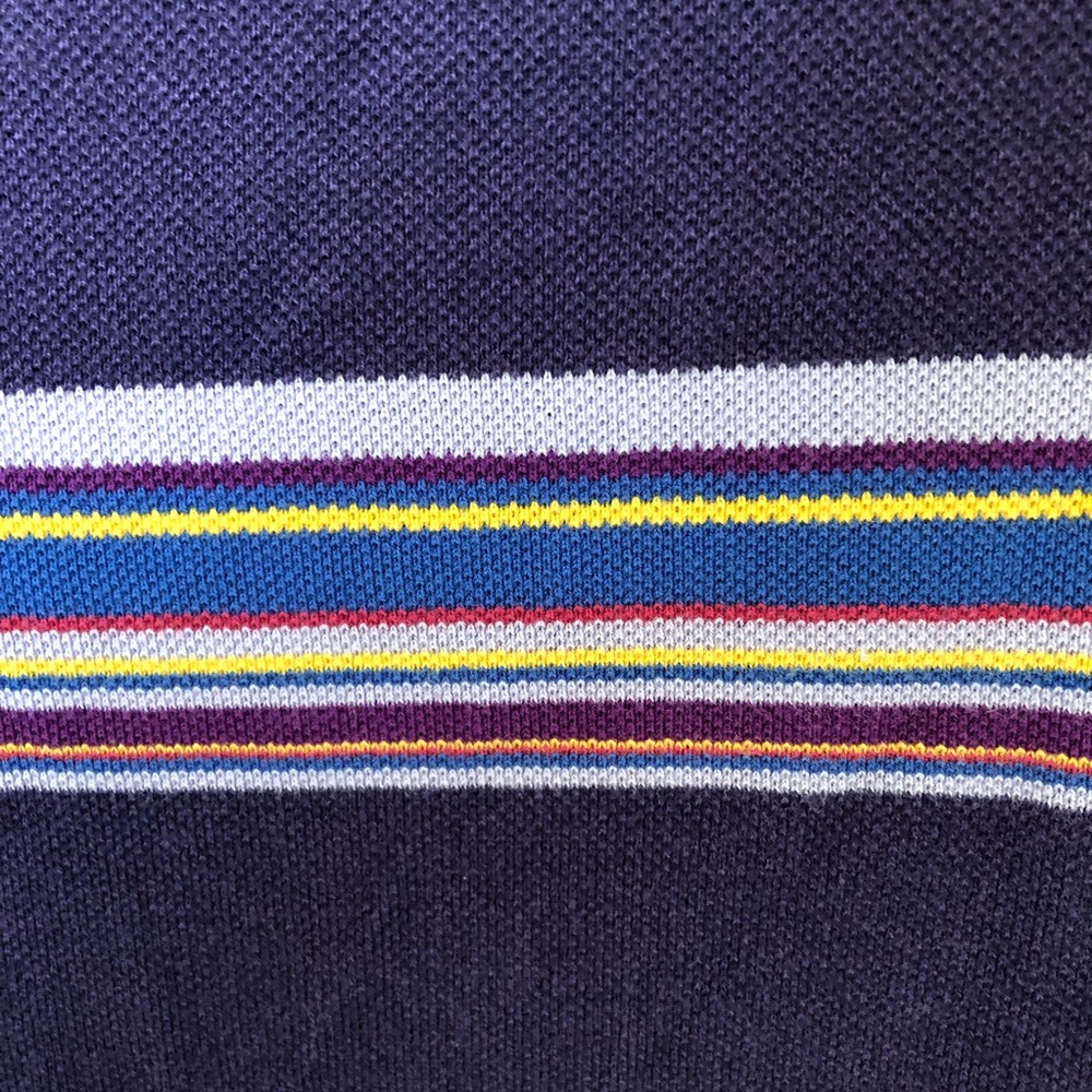 Tommy Hilfiger Multicolored rainbow stripe polo - Picture 7 of 8
